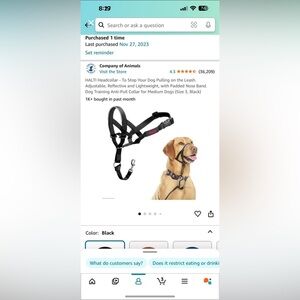 No pull dog head collar